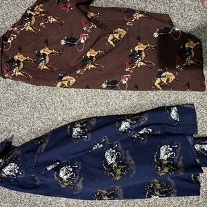 Wrangler Blue and Brown Cowboy Print Shirt